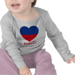 Haiti civil Flag Heart t-shirts