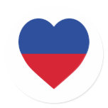 Haiti civil Flag Heart stickers