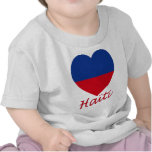 Haiti civil Flag Heart t-shirts