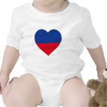 Haiti civil Flag Heart t-shirts