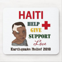 Haiti Earthquake Relief 2010 Boy Mouse Pad