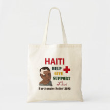 Haiti Earthquake Relief 2010 Boy Tote Tote Bags