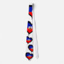 Haiti Heart Flag Neck Ties