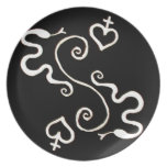 Haiti Veve Heart Plate