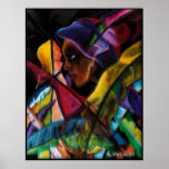Haitienne en Vitraux III - en verre d'eau posters