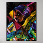 Haitienne en Vitraux Posters