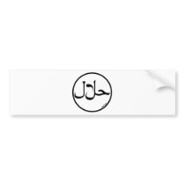 Halal Bumper Stickers