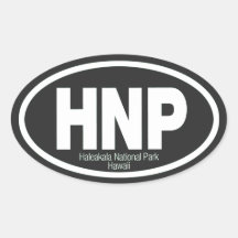 Haleakala National Park Oval Stickers