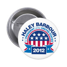 Haley Barbour for President 2012 Buttons