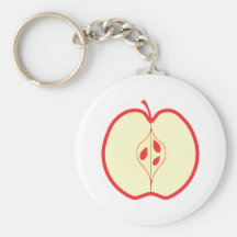 Half a Red Apple. Keychain