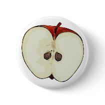 Half Apple Pin