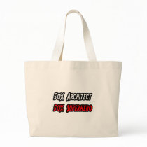 Half Architect Half Superhero Canvas Bags