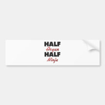 Half Aryan Half Ninja Bumper Stickers