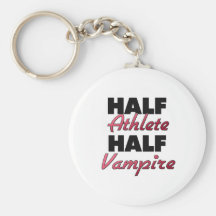 Half Athlete Half Vampire Key Chains