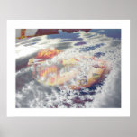 Half-biscuit under cloud. posters