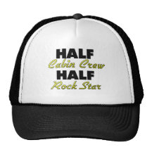 Half Cabin Crew Half Rock Star Hats