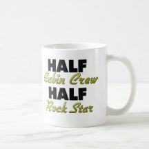 Half Cabin Crew Half Rock Star Mugs
