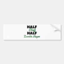 Half Chef Half Zombie Slayer Bumper Sticker