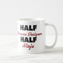 Half Costume Designer Half Ninja Mugs