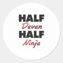 Half Devan Half Ninja Stickers