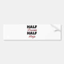 Half Draven Half Ninja Bumper Sticker