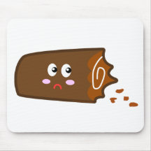 Half Eaten Chocolate Log Mouse Pad