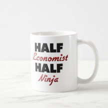 Half Economist Half Ninja Coffee Mug
