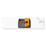 Half evil 333 bumper sticker