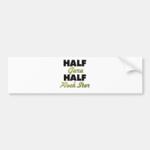 Half Guru Half Rock Star Bumper Sticker