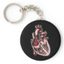 Half Human Heart Keychain