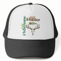 Half Hunter Half Fisherman Mesh Hat