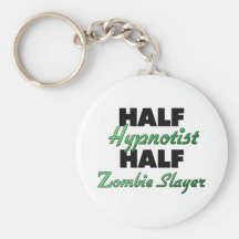 Half Hypnotist Half Zombie Slayer Key Chains