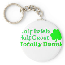 Half Irish Half Croatian Totally Awesome Key Chain