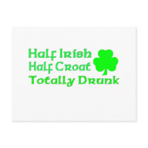 Half Irish Half Croatian Totally Awesome Post Cards