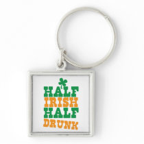 Half Irish Half Drunk Key Chains