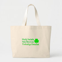 Half Irish Half Mexican Totally Awesome Canvas Bag