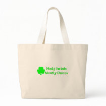 Half Irish Mostly Drunk Canvas Bag