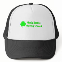 Half Irish Mostly Drunk Hats
