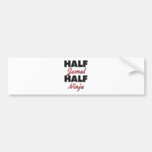 Half Jamal Half Ninja Bumper Sticker