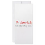 Half Jewish Is Better Than None Rack Cards