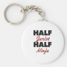 Half Jurist Half Ninja Key Chain