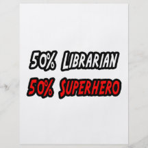Half Librarian Half Superhero Full Colour Flyer