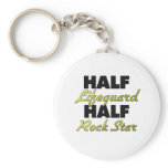 Half Lifeguard Half Rock Star keychains