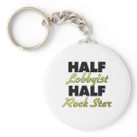 Half Lobbyist Half Rock Star keychains