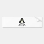 Half Man Half Penguin Bumper Sticker