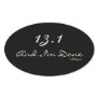 Half Marathon Runner's Oval Sticker
