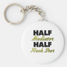 Half Mediator Half Rock Star Key Chains