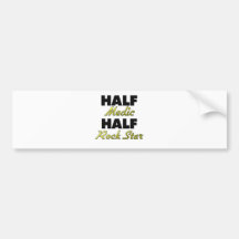 Half Medic Half Rock Star Bumper Sticker