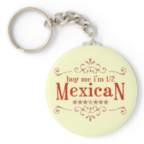 Half Mexican Key Chain