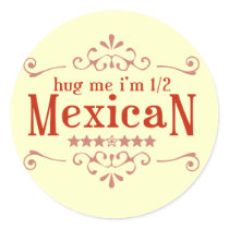 Half Mexican Stickers